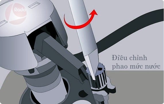  Điều chỉnh phao mức nước 