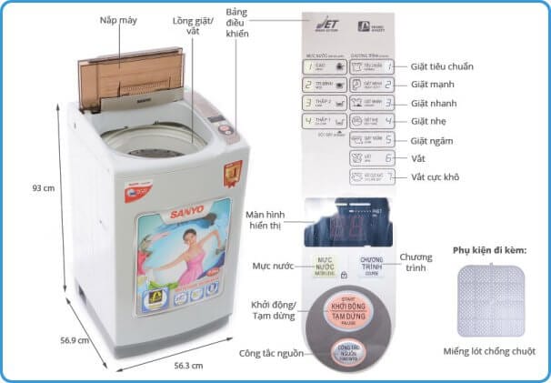 Máy giặt Sanyo – Sự lựa chọn hoàn hảo cho gia đình Việt