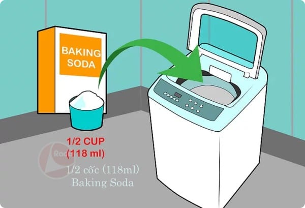 Làm mềm nước cứng khi giặt quần áo với máy giặt