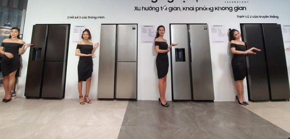 Phân biệt side by side với loại tủ lạnh multi door thông qua số lượng và cách sắp sếp cửa tủ