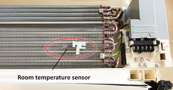 Cảm biến nhiệt độ trên máy điều hòa